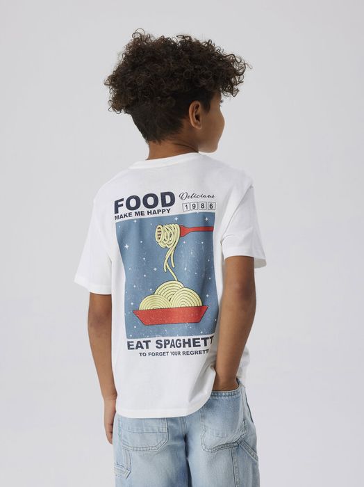 Witte t-shirt met spaghetti Name It