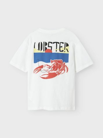 Witte t-shirt met kreeft Name It 