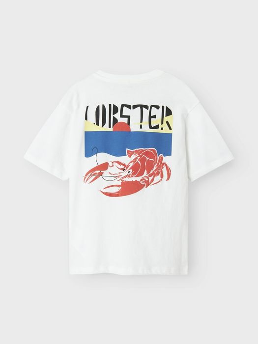 Witte t-shirt met kreeft Name It