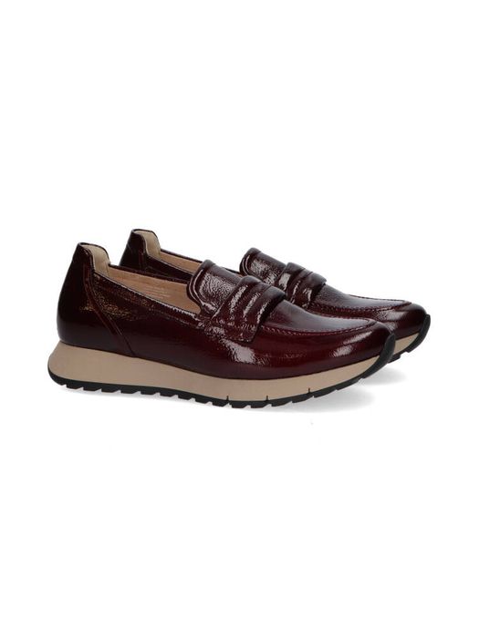 Bordeaux loafers in lakleder Gabor