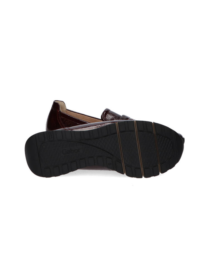 Bordeaux loafers in lakleder Gabor