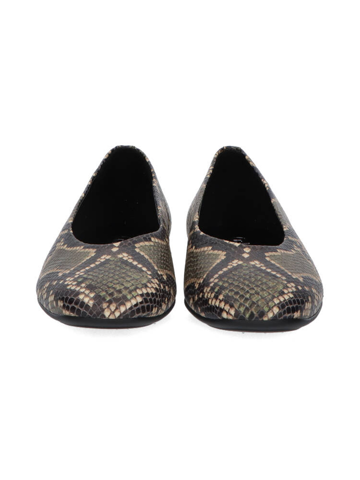 Groene ballerina in dierenprint Gabor 