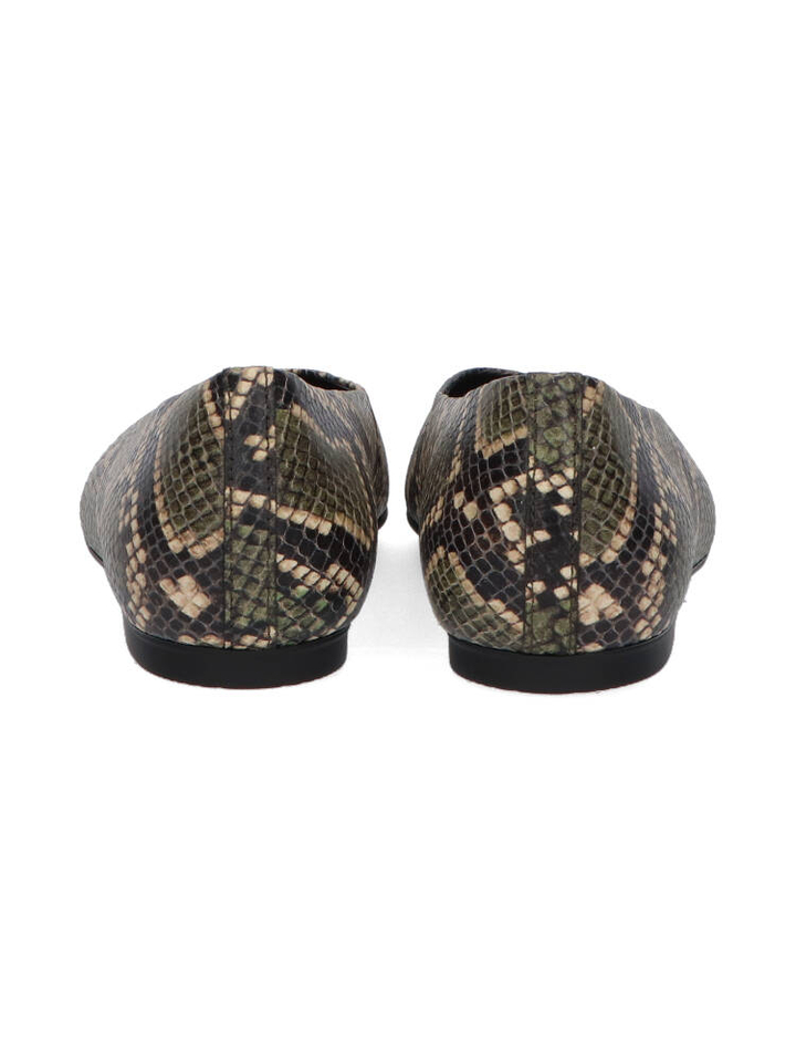 Groene ballerina in dierenprint Gabor 