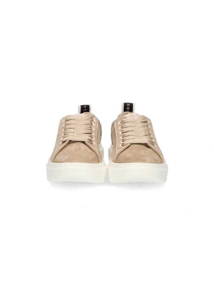 Beige sneakers met strass detail Alexander Smith