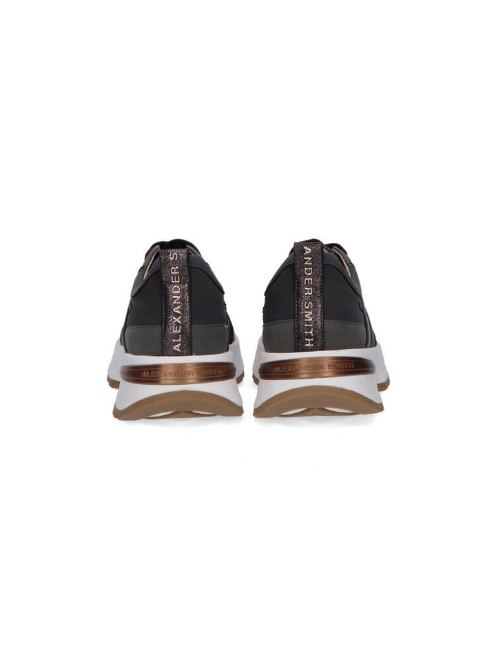 Donkergrijze lage sneakers Alexander Smith