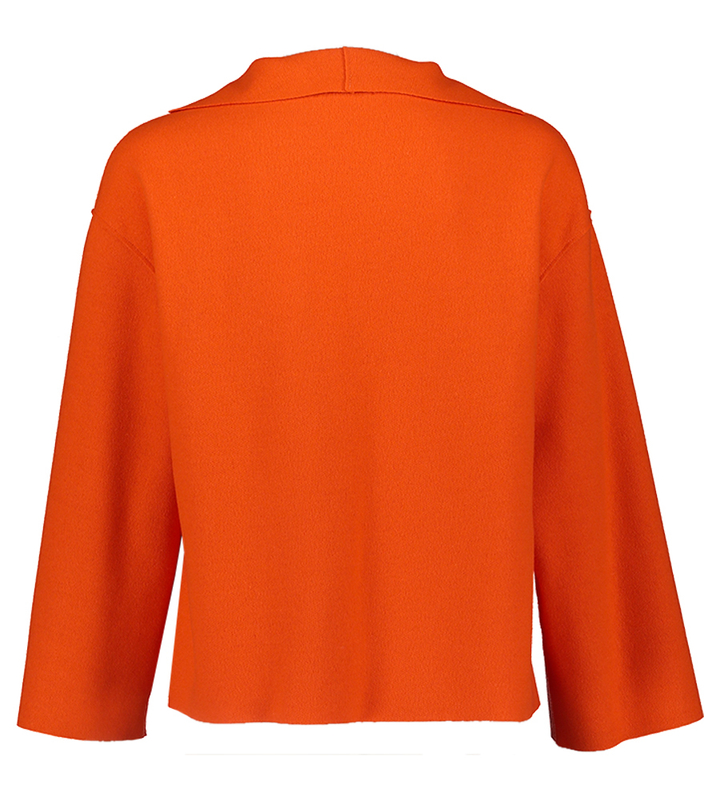 Oranje wollen polo pull Niu 