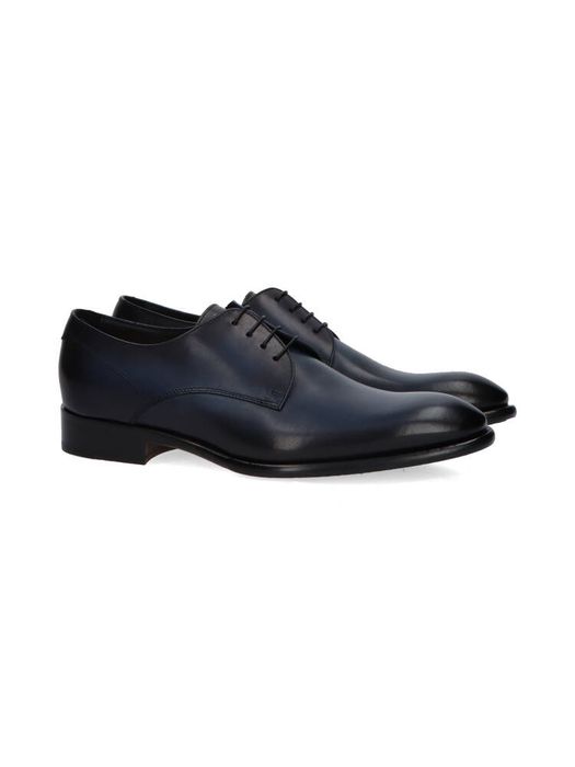 Donkerblauwe klassieke veterschoenen Doucals