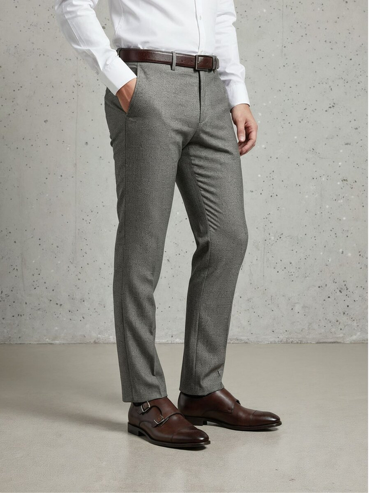 Donkerbruine lage schoenen met gespen Doucals