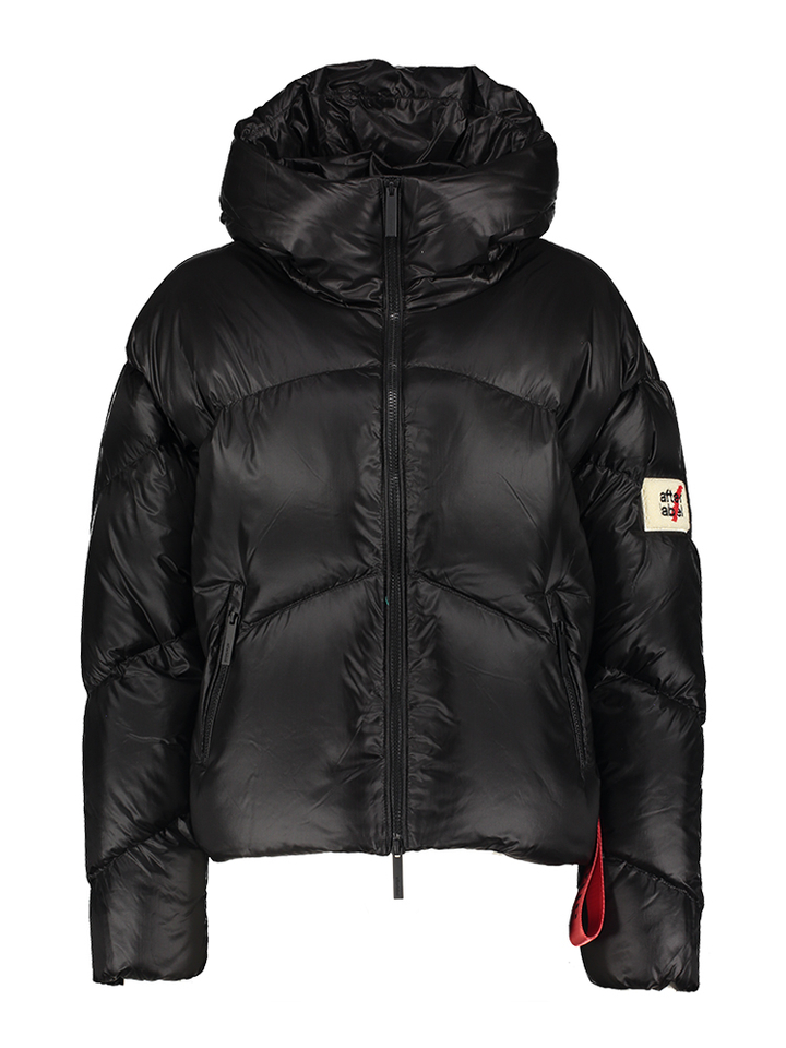 Zwarte winterjas met gewatteerde afwerking Sarajevo After Label