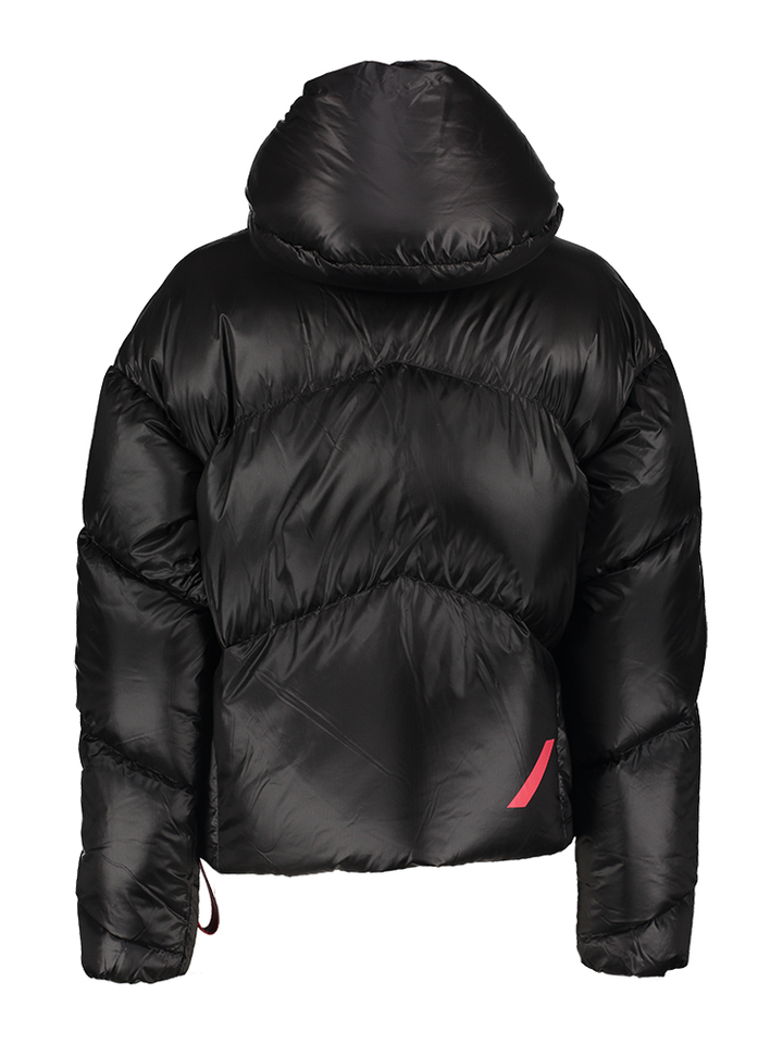 Zwarte winterjas met gewatteerde afwerking Sarajevo After Label