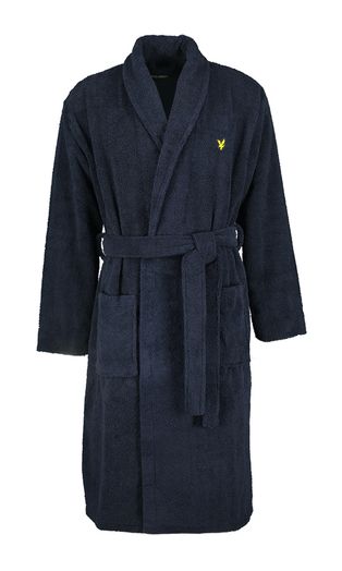 Marineblauwe badjas Lucas Lyle & Scott