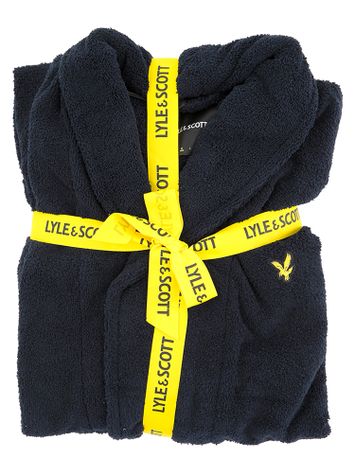 Marineblauwe badjas Lucas Lyle & Scott