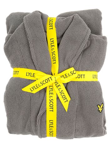 Granietgrijze badjas Lucas Lyle & Scott