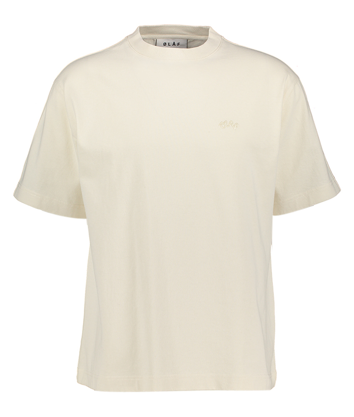 Ecru katoenen t-shirt Olaf 
