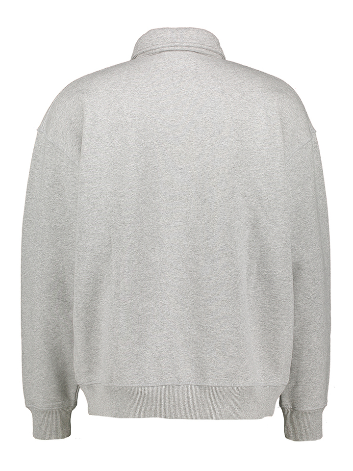 Grijze sweater met polo kraag Olaf 