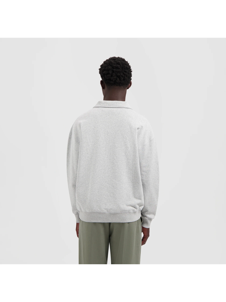 Grijze sweater met polo kraag Olaf 