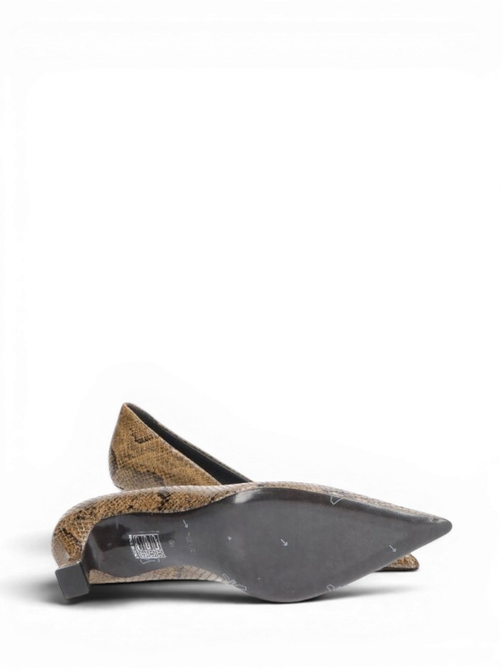 Namibia sepia pumps met trechterhak Natan 