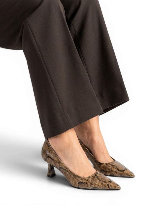 Namibia sepia pumps met trechterhak Natan