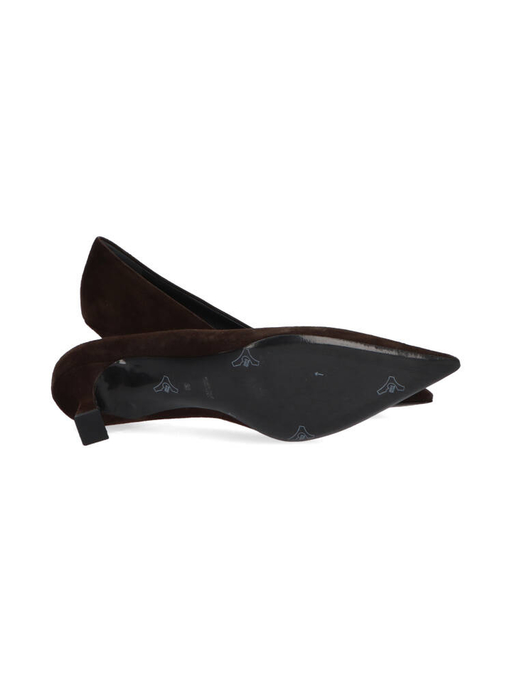 Bruine suede pumps Natan 