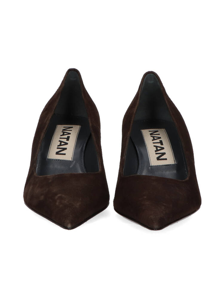 Bruine suede pumps Natan 