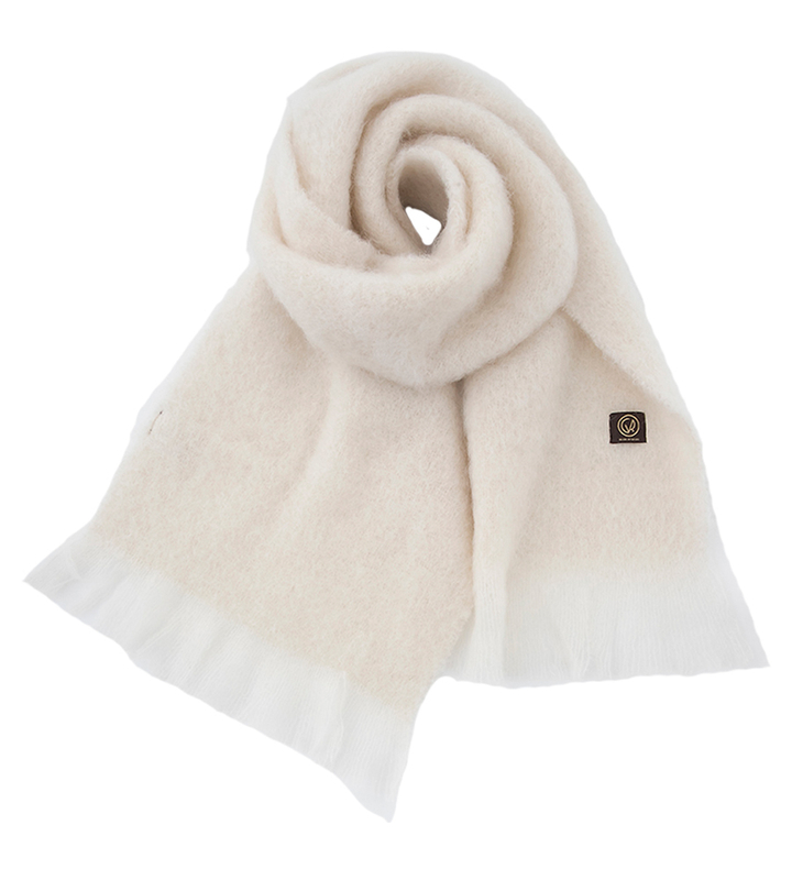 Beige sjaal Mohair 