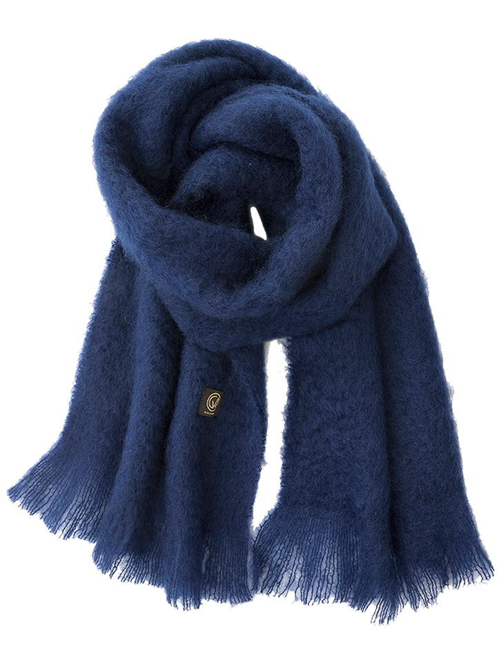 Blauwe sjaal Mohair Mohata 814 Ezcaray