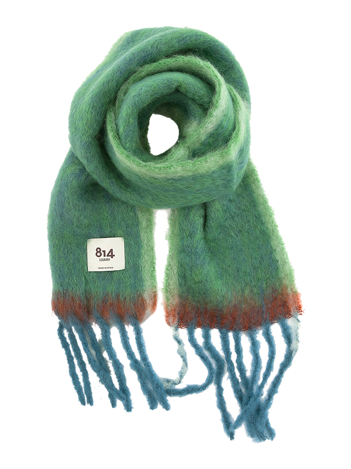 Groene multicolor sjaar Twist 814 Ezcaray