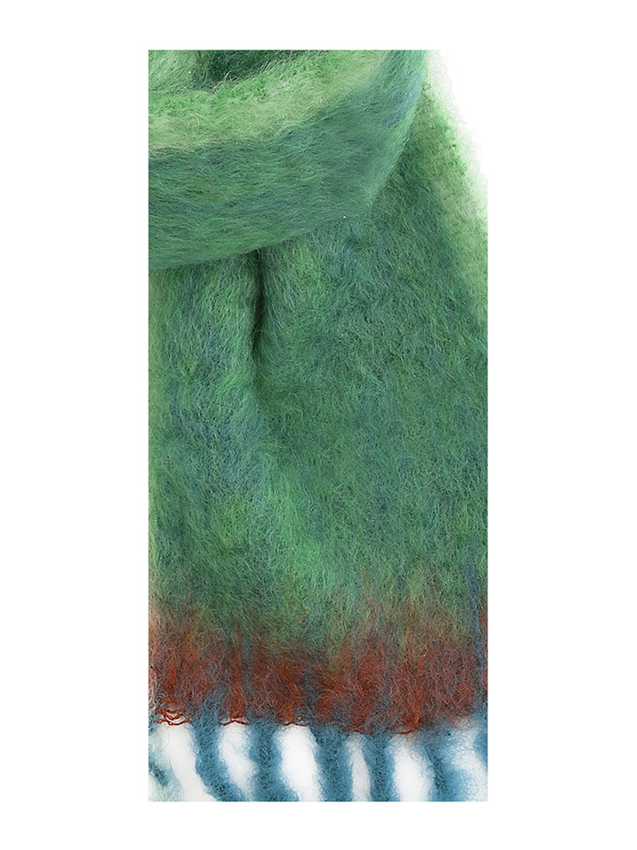 Groene multicolor sjaar Twist 814 Ezcaray