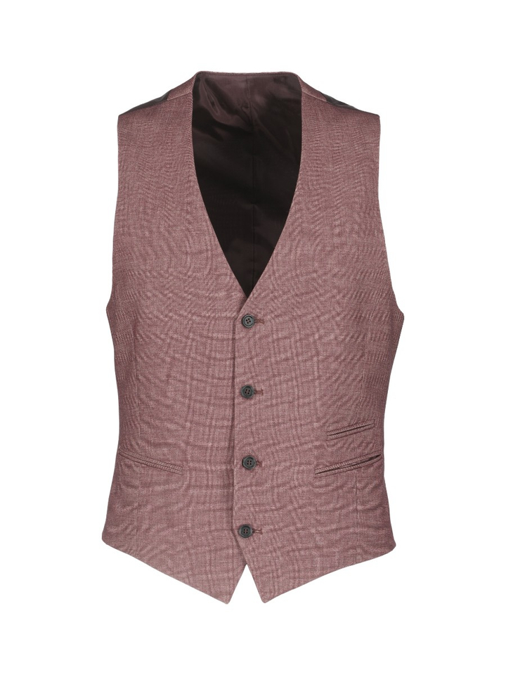 Bordeaux kleurige onder gilet Laurent Digel 