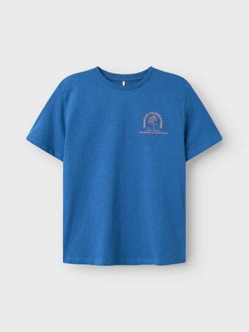 Blauwe t-shirt met opdruk Name It 