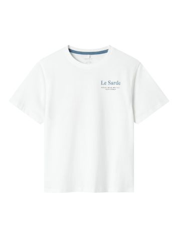 Witte t-shirt met opdruk Name It 