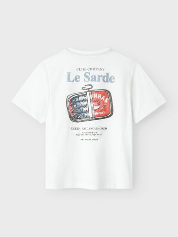 Witte t-shirt met opdruk Name It 