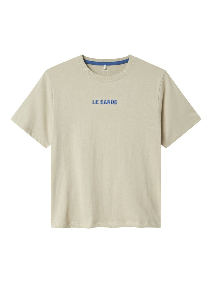 Beige t-shirt met opdruk Name It