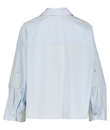 Blauwe geruite blouse met opgestikte zak Nikki Rae