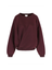 Bordeaux katoenen sweater met ronde hals Anna Rae
