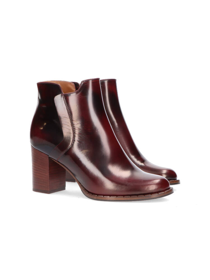 Spazz wine boots met blokhak Devon Atelier Content