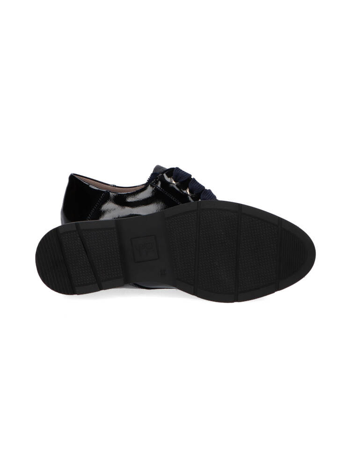 Blauwe glanzende moccasin DL Sport