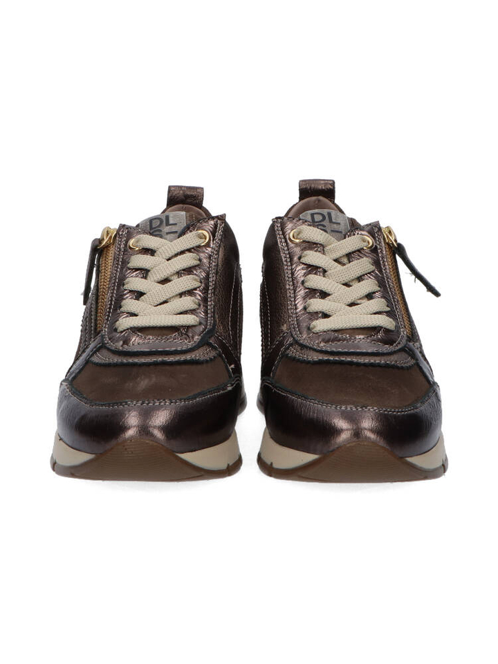 Donker bronskleurige sneakers DL Sport