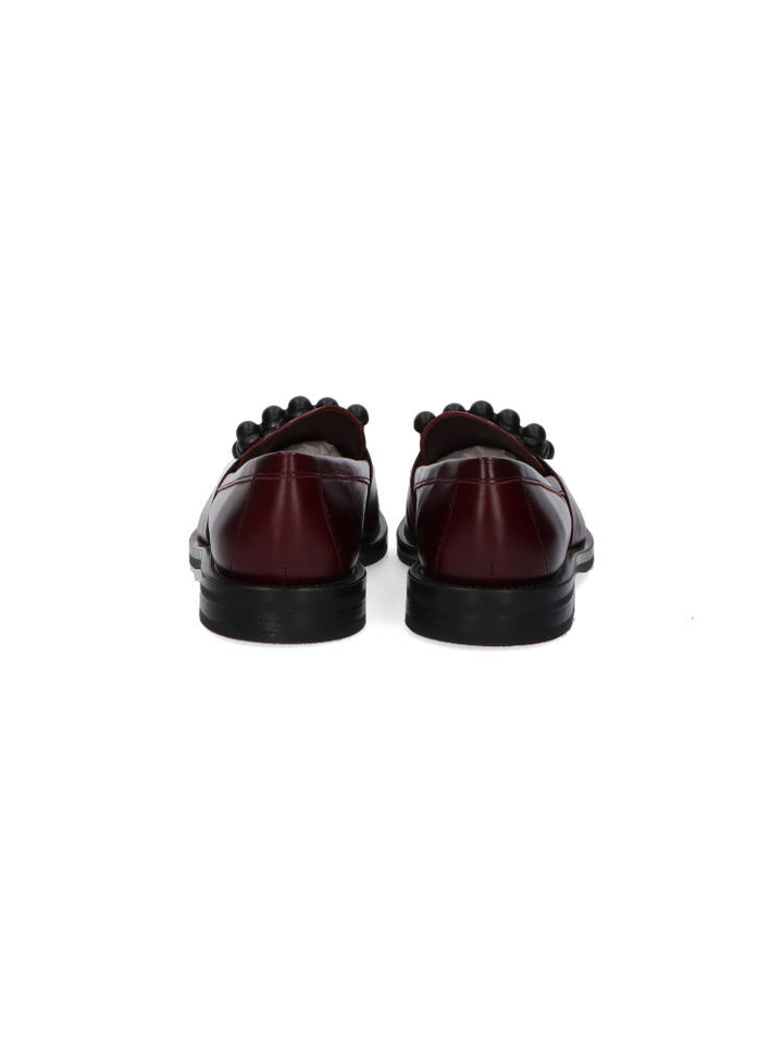Bordeaux mocassins Frau 