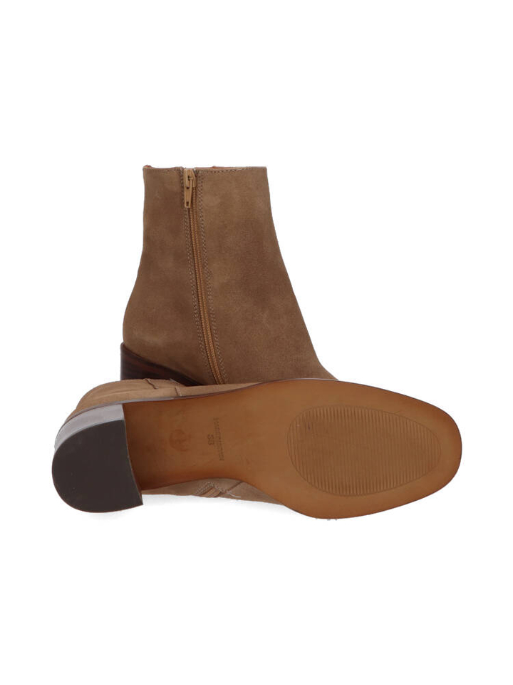 Beige laarzen met hak Vella Catwalk 