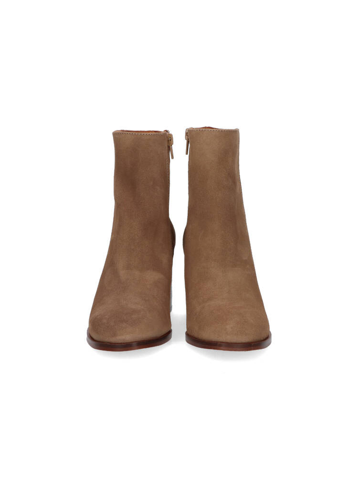 Beige laarzen met hak Vella Catwalk 
