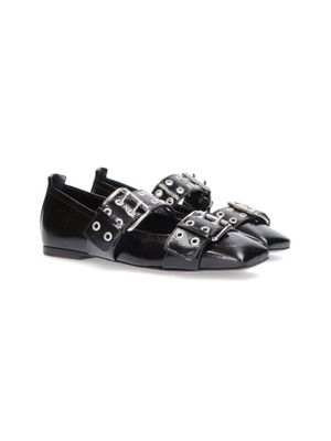 Zwarte ballerina's met studs Kennel +Schmenger