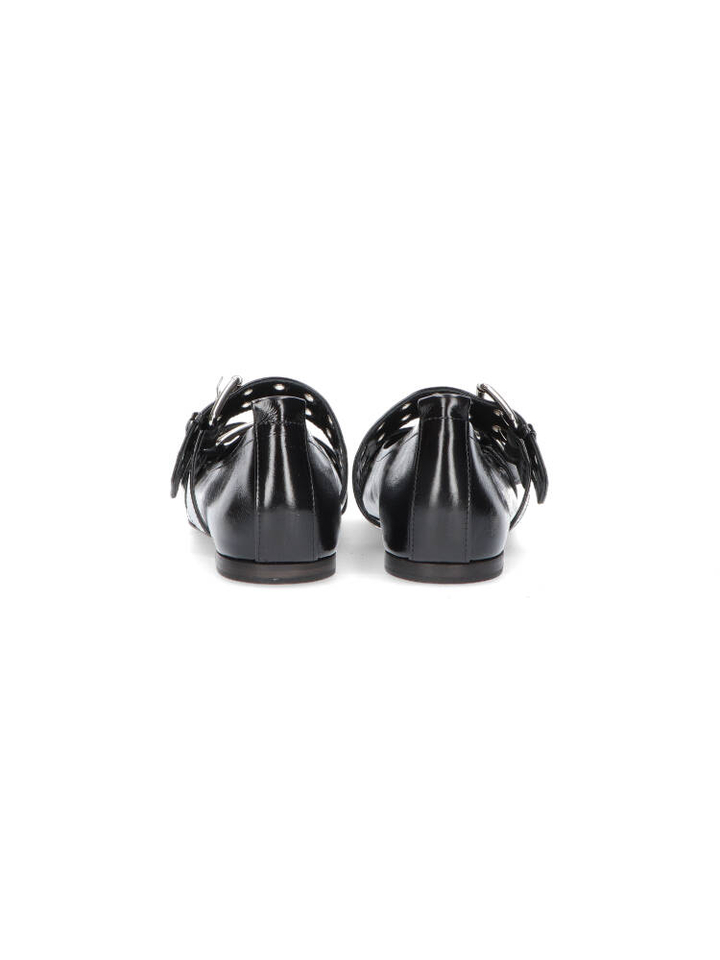 Zwarte ballerina's met studs Kennel +Schmenger