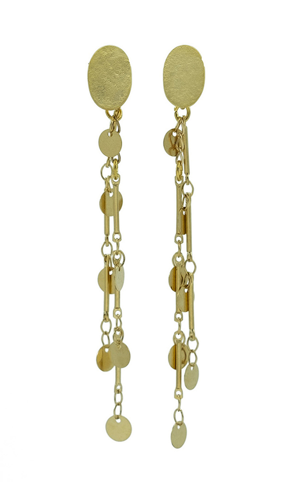 Gouden slinger oorbellen Flo 