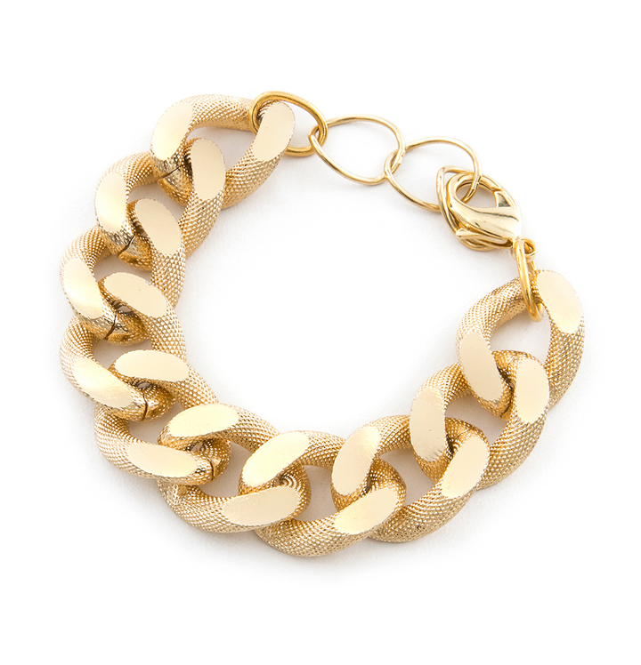 Goud armband met schakels Flo 