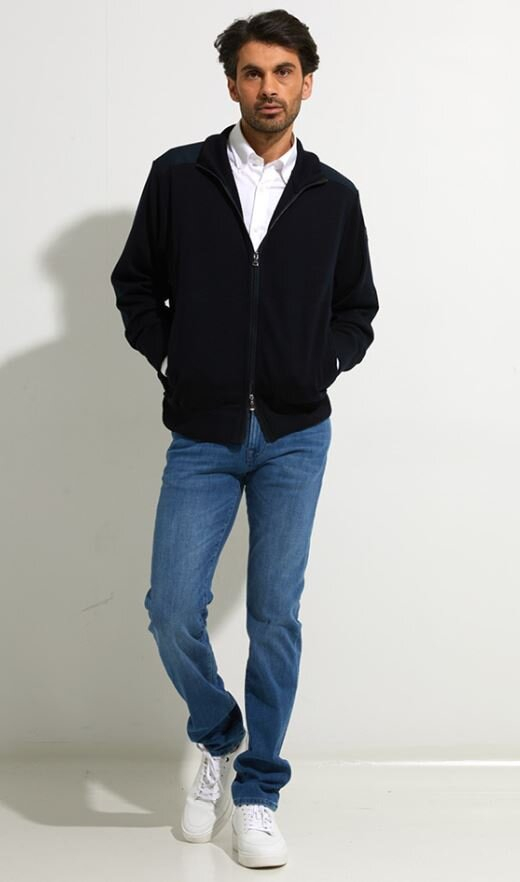 Wit katoenen hemd regular fit met lange mouwen Paul & Shark