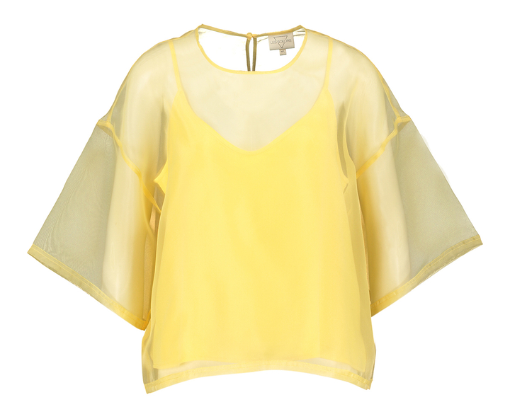 Gele voile bloes met top Antonio Les Soeurs 