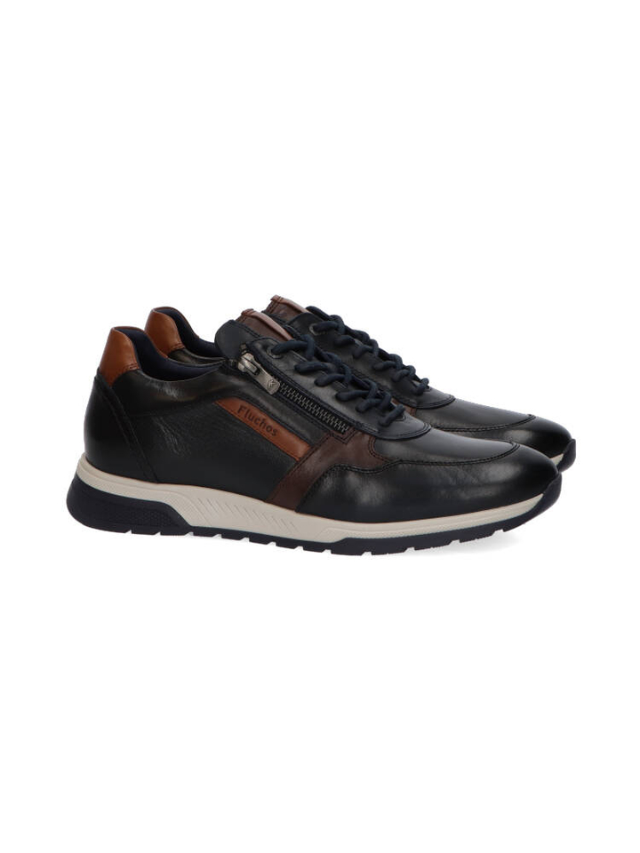 Donkerblauwe lage sneakers Lewis Fluchos