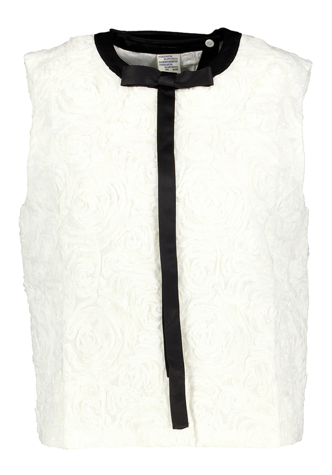 Witte top met pailetten detail en open rug Megan Baum Und Pferdgarten 