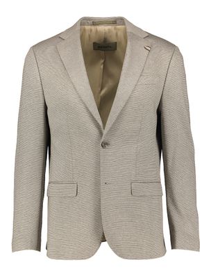 Beige blazer met klein motief Benvenuto